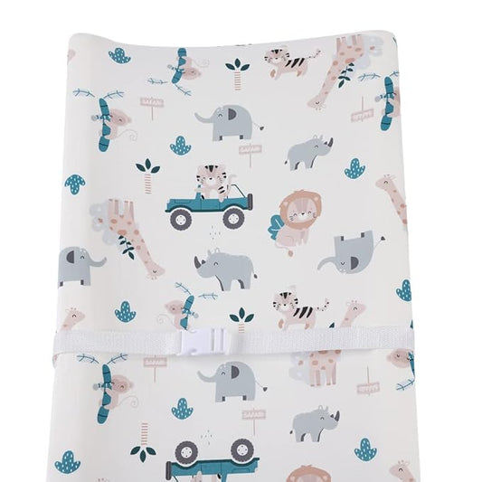 Changing Pad Cover Set 3 Pack Jersey Knit Ultra Soft for Baby Boys Girls Elephant Tiger/Fox/Grey
