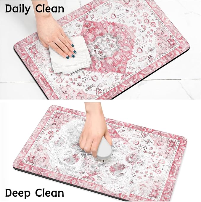 Pet Food Mats for Floor, Absorbent Dog Mat for Food and Water Dispenser Mat, Dog Food Mat Quick Dry Cat Food Mat Pet Supplies