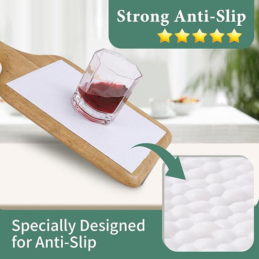 Drawer and Shelf Liner for Kitchen Cabinet: 23 in X 30 Ft Non Slip Waterproof Shelf Paper Non Adhesive Refrigerator Liners White Easy Liners for Bathroom Cupboard with Knife Tape Measure