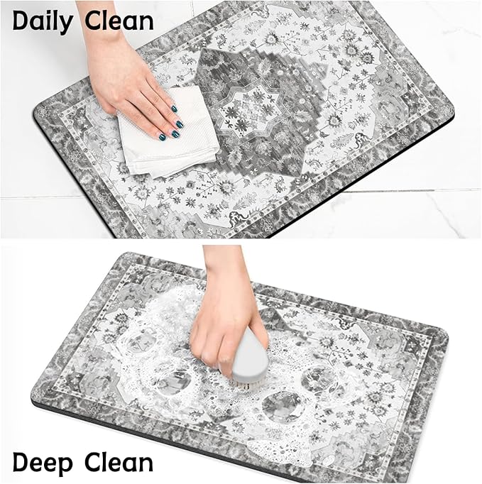 Pet Food Mats for Floor, Absorbent Dog Mat for Food and Water Dispenser Mat, Dog Food Mat Quick Dry Cat Food Mat Pet Supplies