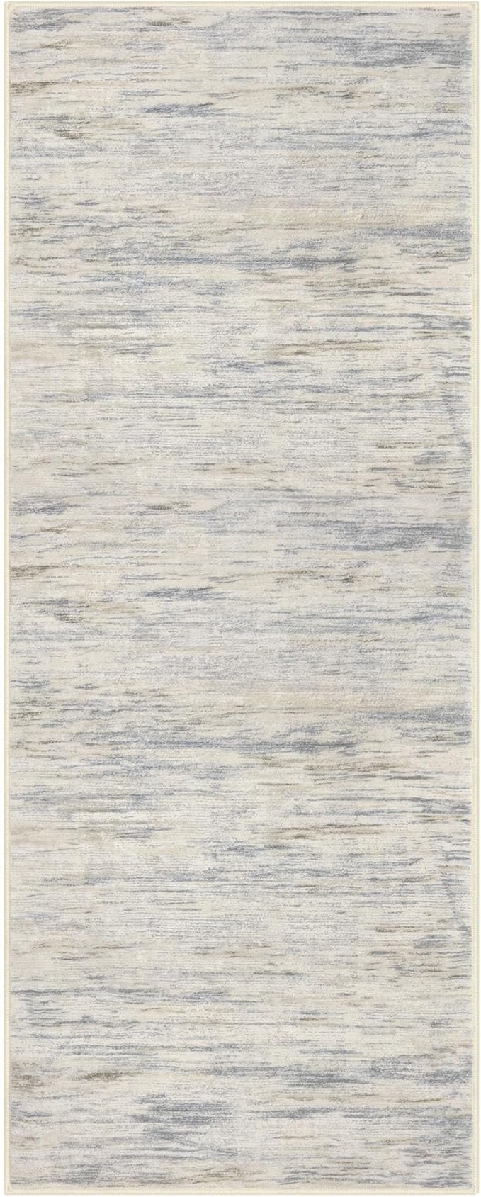 2x5 Modern Abstract Runner Rug for Hallway, Gray Beige Neutral Multi Super Soft Hallways Decor Kitchen Rugs with Non-Slip, Non-Shedding Washable Rug for Entryway Bedroom Laundry Indoor