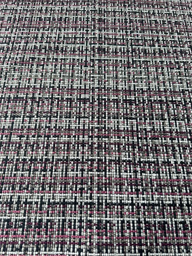 OctoRose 3 Side Zipper Upholstery Thick Linen Tweed Purple, Twin Size Futon Cover Sofa DayBed Mattress Slipcover (Linen-Purple, Twin Size)