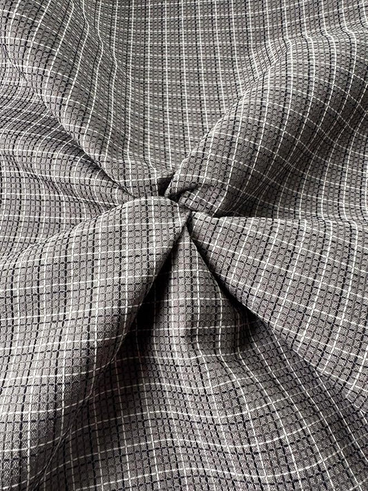 OctoRose 3 Side Zipper Upholstery Thick Checked-Grey, Full Size Futon Cover Sofa DayBed Mattress Slipcover (Checked-Grey, Full Size)