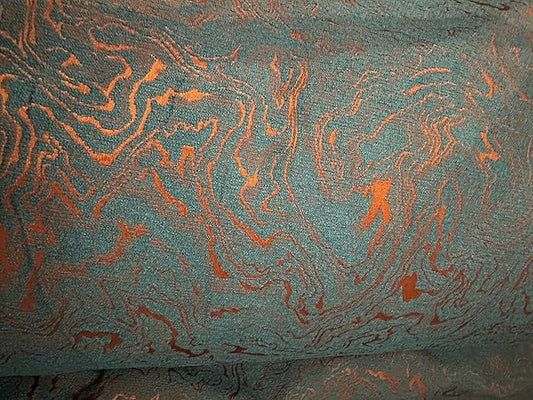 OctoRose 3 Side Zipper Upholstery Thick Jacquard-Blue Rust Mixeed, Twin SizeFuton Cover Sofa DayBed Mattress Slipcover (Jacquard-Blue, Twin Size)