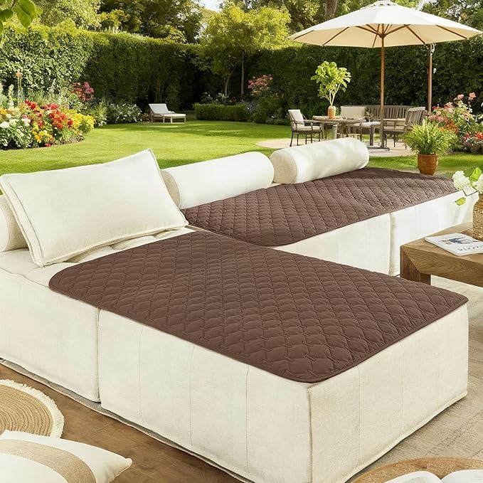 gogobunny 100% Double-Sided Waterproof Dog Bed Cover Pet Blanket Sofa Couch Furniture Protector for Puppy Large Dog Cat, Reversible (40x50 Inch (Pack of 1), Dark Chocolate/Light Chocolate)