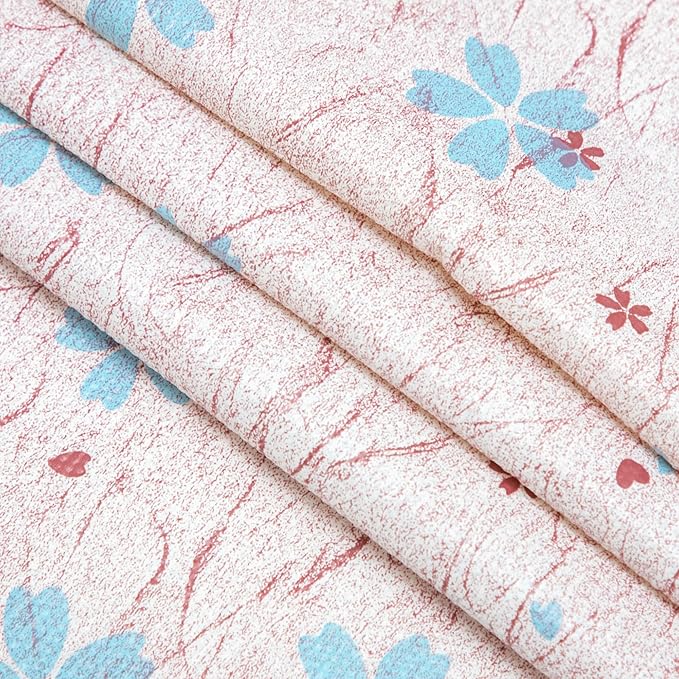 RAY STAR 12X120 Inch Shelf Liner for Kitchen Cabinets, Non-Adhesive Cabinet Liner Washable, PVC Drawer Liner for Dresser Non-Slip Bathroom (Blue-Floral)(3 Roll)