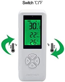 DIGITEN Wireless Temperature Controlled Outlet, Digital Plug-in Thermostat with Remote Control, Built-in Temp Sensor, Heating & Cooling for A/C, Fans, Heaters (Remote Detects Temperature)