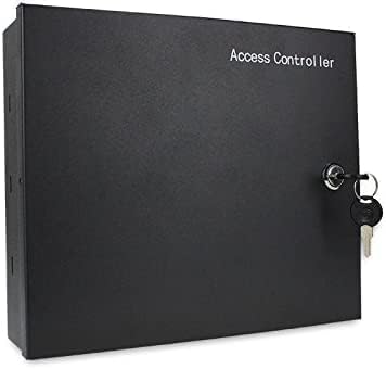 MENGQI-CONTROL Request to Exit PIR Motion Sensor 4 Doors Access Control Electronmagnetic 600 LBS Magnetic Lock 110-240V Power Supply Box RFID Keypad Reader Keyfobs/Cards(Phone APP remotely Open Door)