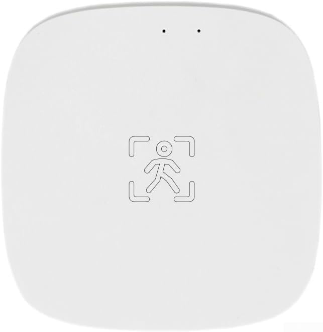 Smart Zigbee/WiFi Motion Sensor, Human Presence Motion Sensor with PIR and Millimeter Wave Detection, Static Presence Recognition, Light and Environmental Monitoring(C)