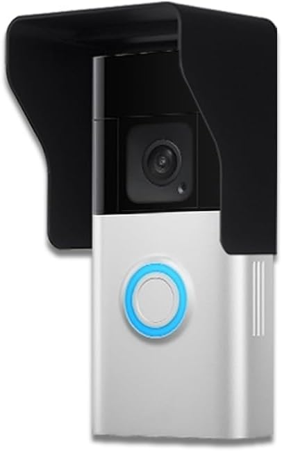 YJNBEST Face Recognition Terminal Cover 3D Printing Glare Sun Shade Cover for Face Recognition Terminal/Door Keypad/Door Access/Attendance Machine, Inner Diameter 5.31in