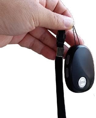 SkyAngel~Wave | One Payment for Life | Mobile Cellular Alert | Fall Detection | Waterproof | Call and Speak to 911 | Life Guardian Alert Two Way Voice | No Subscription | No Cellphone Needed (Black)