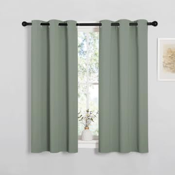 NICETOWN Short Blackout Sage Green Curtains by NICETOWN