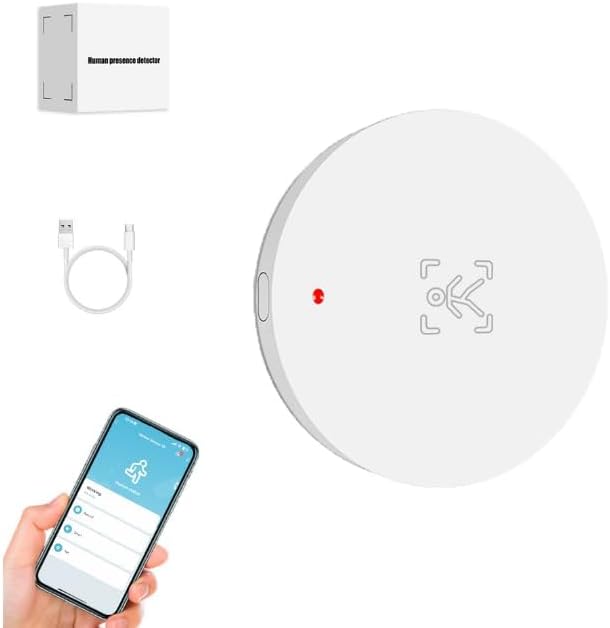 IHSENO Human Presence Sensor, WiFi Wave Radar Real-time Human Motion Detection Sensor, Compatible with TUYA/Smart Life