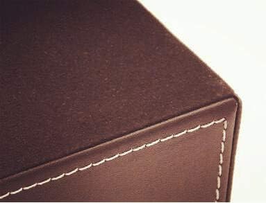 Black PU Leather Square Pens Pot Pencils Holder Cup Desktop Stationery - Image 4