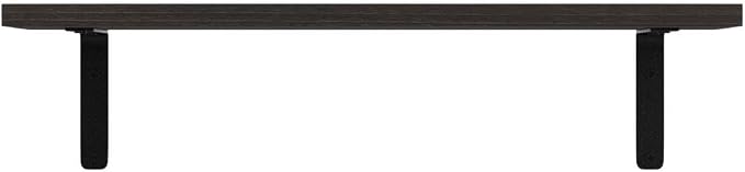 RICHER HOUSE Rustic Wood Floating Shelves Set of 5, Wall Mounted Shelf 16in | - Image 4