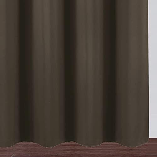 Chocolate Brown Blackout Curtains 40 x 63 Inch Length/Set of 2 Curtain - Image 8