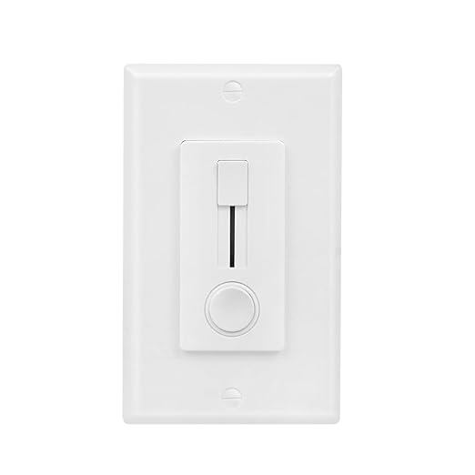 Dimmer Switch and LED Driver Single Integrated Unit, 120V AC to 12V DC, 60Watt Wall Dimmer Switch, Driver and dimmer Switch 2 in 1, for Most Single Color 12V LED Strip Light, 1 Pack