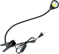 QUANS 5W 3 Colors LED Clip on Tube Flexible Work Desk Table Bed Light Black | by QUANS