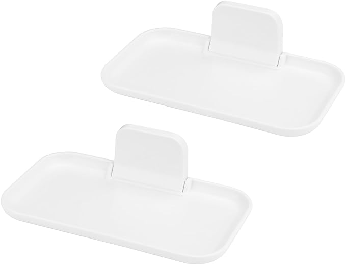 2 Pack Foldable Bedside Shelf Wall Mount, Adhesive Floating Shelves by Diakey
