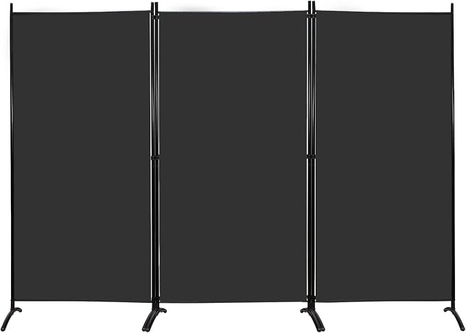 MAYOLIAH Partition Room Dividers 3 Panel Folding Privacy Screens 6 Ft Tall | - Image 2