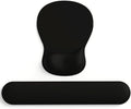 ErgoComfort Gel Wrist Rest Mouse Pad-Ergonomic Office Mousepad with Wrist Support-Non-Slip, Design Desk Accessories Mat for Home&Game Decor (09Black Set)