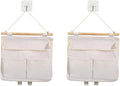 Bedside Caddy 2 Pcs Bed Organizer Storage Bags Over Door Hanging Storage Pouches by Alunsito