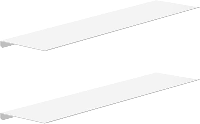 MKO 20" Floating Shelves for Wall, Long Metal Wall Mounted Shelf for Bathroom by MKO