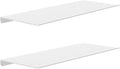 MKO 12" Floating Shelves for Wall, Small Metal Wall Mounted Shelf for Bathroom by MKO