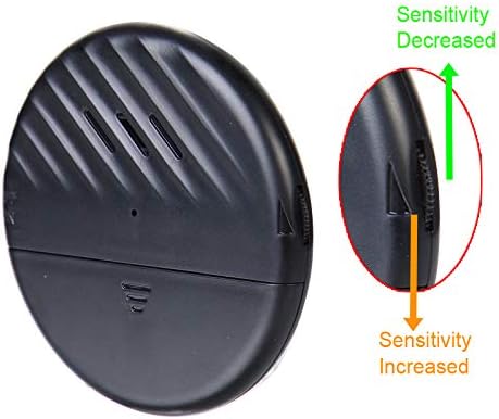EverNary Window Vibration Alarm,5Pack-125dB Loud Ultra-Slim Anti-Theft Alarm for Door and Window Glass Break Sensor Alert with Adjustable Sensitivity (5, Black)