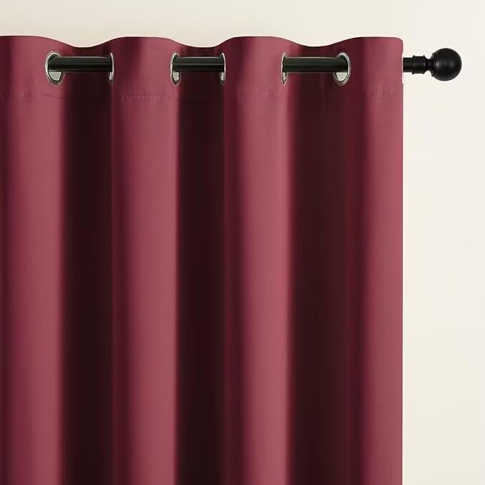 Joydeco Blackout Curtains for Bedroom 96 inch Long 2 Panels, Thermal Insulated - Image 2
