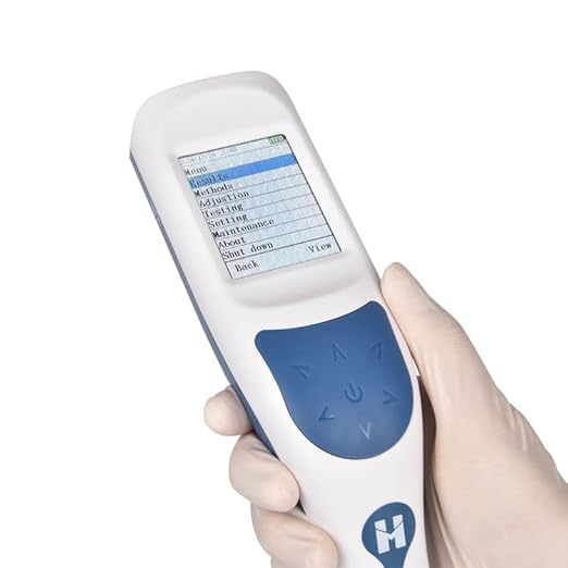 Handheld Liquid Density Meter High Precision, with LCD Display 0.0001 g/cm³ Resolution, Automatic Measurement with Temperature Control, Suitable for Laboratory, Chemical, Food & Beverage Testing