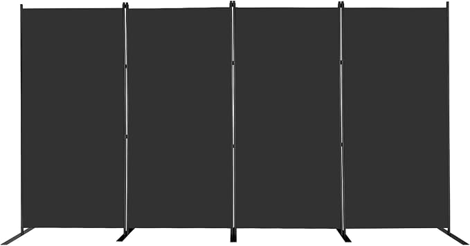 MAYOLIAH 4 Panels Folding Room Divider 6ft Tall Freestanding Privacy Screen | by MayoliahHome