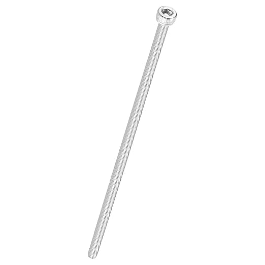 Kozelo 4pcs Socket Head Cap Screws - [M3-0.5 x 125mm] 304 Stainless Steel Allen Socket Drive for Electrical Motor 3D Printing Fan Engine Replacement Use, Silver