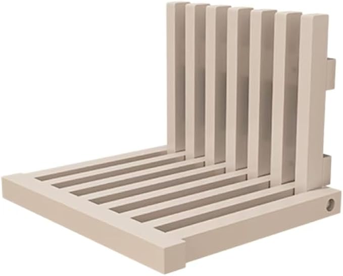 Solid Wood wall Mounted Bedside Table, Foldable Suspended Narrow Table - Image 4