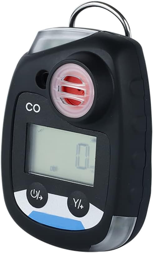 ATO Carbon Monoxide CO Gas Detector, CO Gas Monitor with Sound, Light and Vibration Alarm, 0-500ppm, with Back Clip