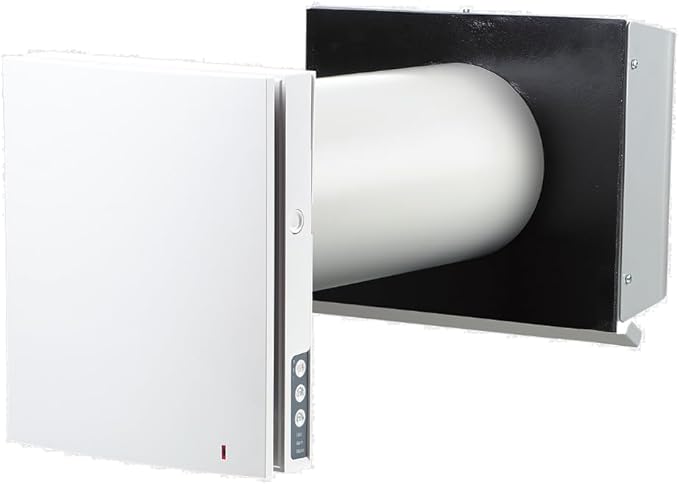 VENTS-US Twinfresh Expert RW1-50-2 Wifi - Ductless Through The Wall Ventilation Fan with Remote & App Control, Provides Fresh Air Intake, and Stale Air Exhaust