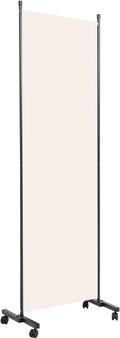 Room Divider 22'' Wide Partition Room Dividers, 1 Panel Wall Divider w/Wheel | by HOMSCREENER