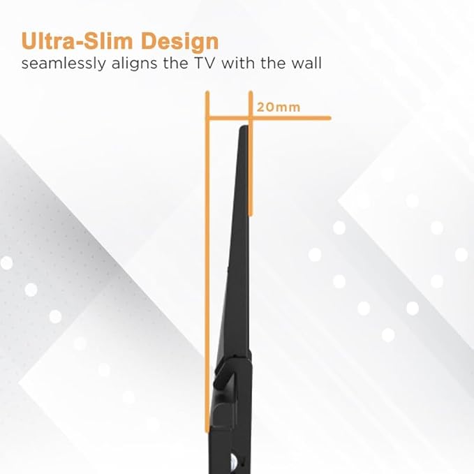 Ultra Slim Flat TV Wall Mount Bracket for Samsung QMB-T Series 55" Class 4K UHD Commercial Monitor - QM55B-T - Low 1.4" Profile Design, Heavy Duty Steel, Flush to Wall, Simple Install