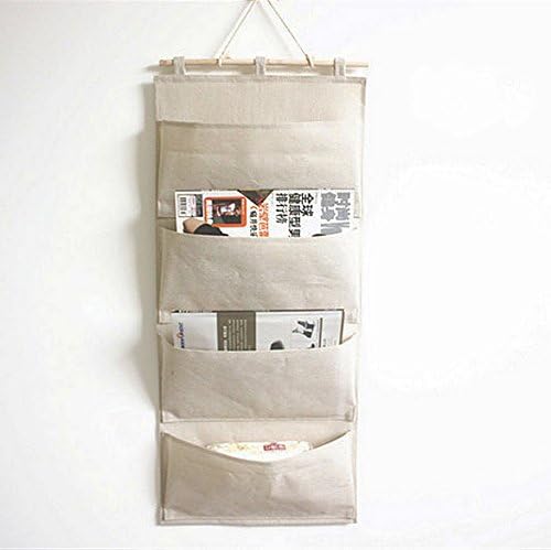 Co-link Linen/Cotton Fabric Wall Door Hanging Storage Pockets Home Organizer - Image 3