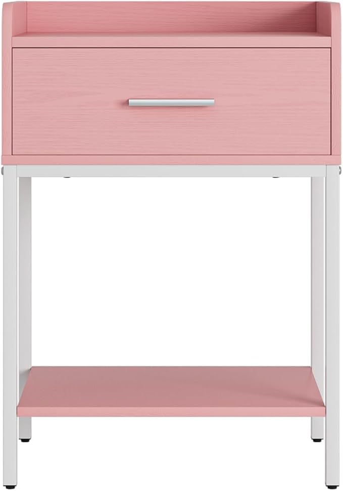 Nightstand, Modern Bedside Table Night Stand - Image 9