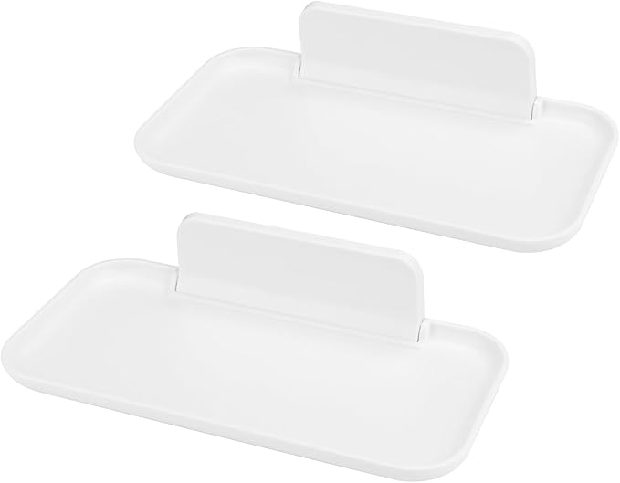 2 Pack Foldable Bedside Shelf Wall Mount, Adhesive Floating Shelves by Diakey