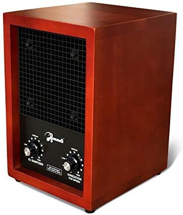 Mammoth Ion and Ozone Generator 3000 mg/hour, Adjustable up to 3,500 SqFt Ionizer & Deodorizer Ozone Odor Eliminator- Ozone Machine Wooden Design Ideal for Dust, Pollen, Pets & Smoke Smell