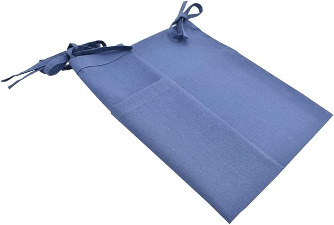 Linen Baby Bedside Hanging Storage Bag, 2 Pockets Organizer - Image 4