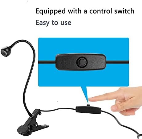 LED Desk Lamp Clip On Light, 360°Flexible Gooseneck and Clamp Reading Light | - Image 7