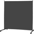 MAYOLIAH Large Single Panel Room Divider 71”W x 75”H Rolling Privacy Screen | by MayoliahHome