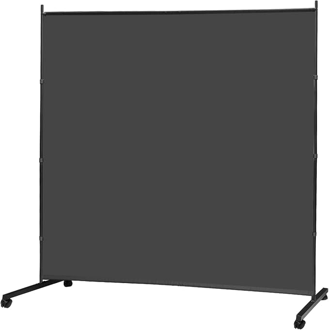 MAYOLIAH Large Single Panel Room Divider 71”W x 75”H Rolling Privacy Screen | by MayoliahHome
