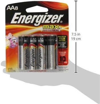 Energizer AA Batteries, MAX Double A Battery Alkaline, 8 Count (Pack of 4)