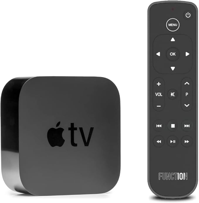 Function101 Pack of 2 Bluetooth Button Remotes for Apple TV/Apple TV 4K - Replacement Apple TV Remote (IR - BLE) No Voice Support, 2 AAA Batteries Included per Remote