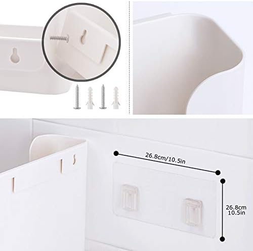 JDYOOMI Bedside Shelf Caddy Basket Pocket Organizer to Storage Remotes - Image 3