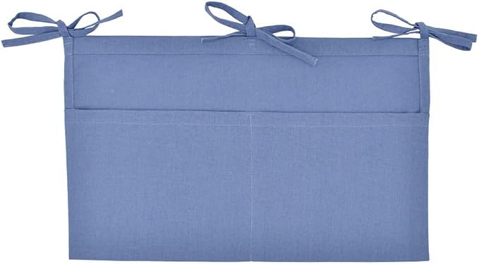Linen Baby Bedside Hanging Storage Bag, 2 Pockets Organizer by YeeMan
